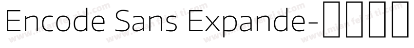 Encode Sans Expande字体转换